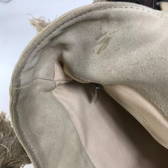 CHANEL CC Mark Clover Flower fish bag net bag Tote Bag Shoulder Bag Canvas Beige - Picture 4 of 16